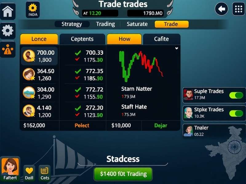 Titanic Trade Gurus gameplay screenshot showing trading interface